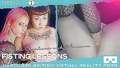 Hot stoner short haired brunette's pussy is